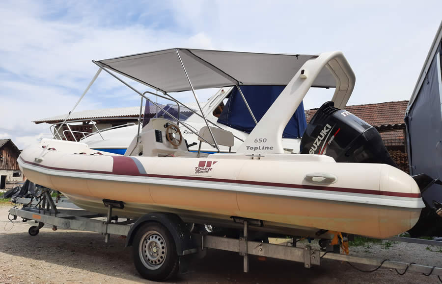 Teleskopischer Bimini-Top für Schatten auf dem Boot