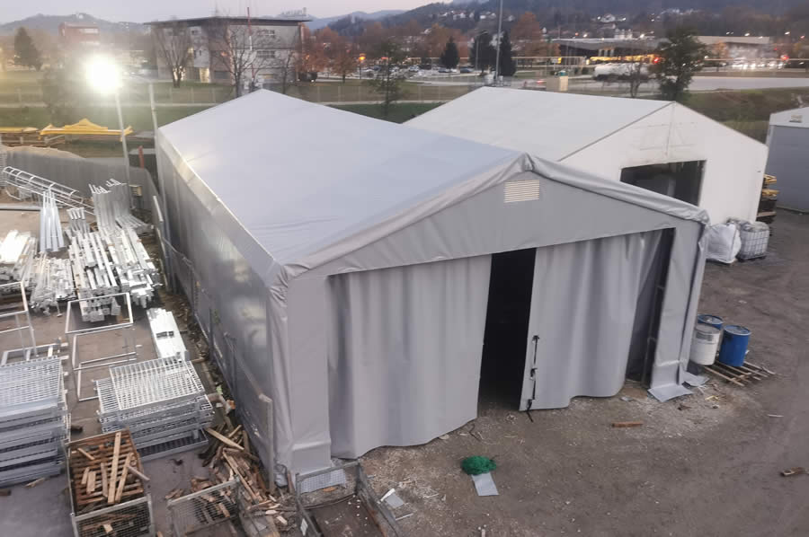 Dachplane für Lagerzelt, Galvanikbetrieb, große Zeltplanen