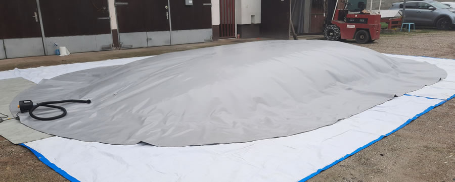 Napuhujući pokrivač za bazen