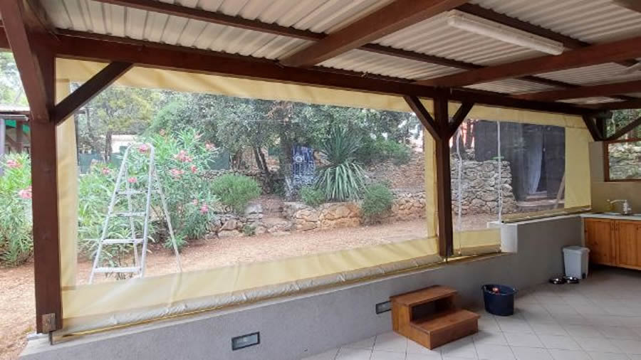 Prozirne stijene za kamp kućice