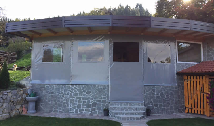 Zatvaranje zimskog vrta prozirnom folijom