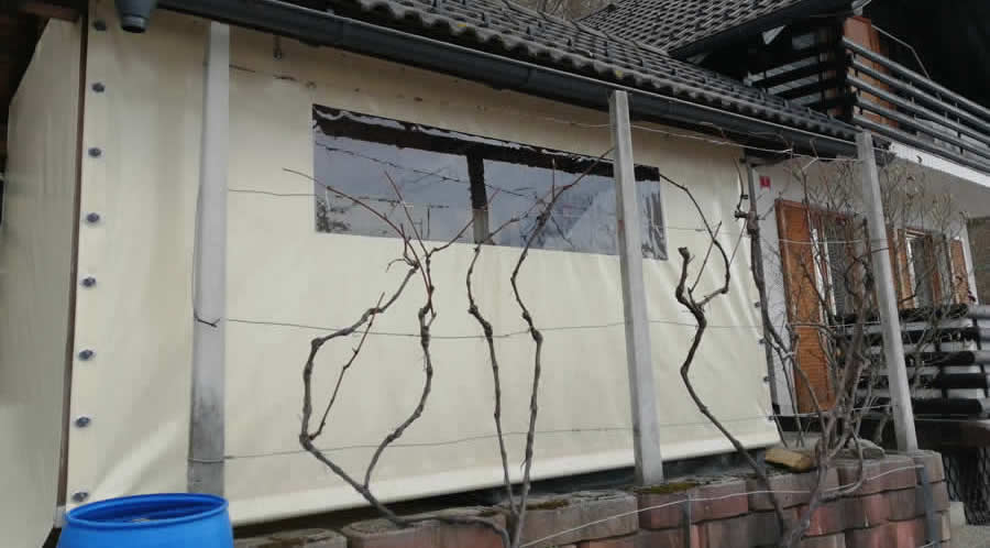 Klizne prozirne zavjese za verandu