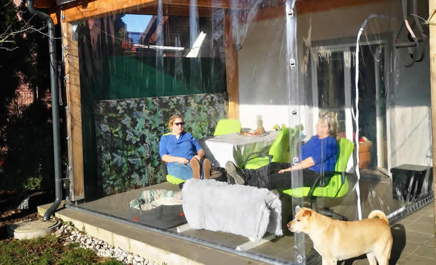 Montaža prozirnih cerada na nadstrešnice